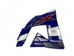 Cache radiateur droit bleu 50 MRX