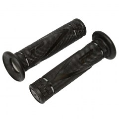 Poignées de guidon moto ou scooter Pro Grip 838 noir/gris